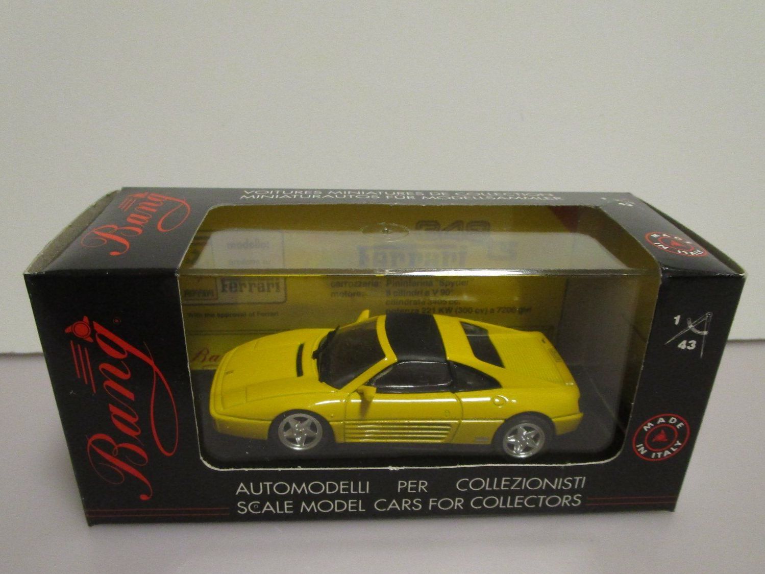 Ferrari Modellini d'auto: BANG FERRARI FERRARI 348TS - 8002 – Nuovo e nell'imballaggio originale da Chêne-Bourg venduto da breno56