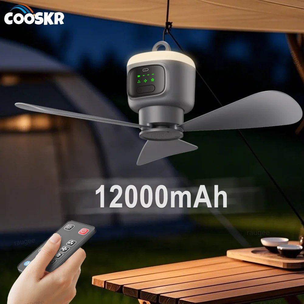 Ventilateurs: NEU Deckenventilator Camping Lampe LED / Ventilateur tente – Neuf avec emballage d'origine à Isérables par Alfaga 1