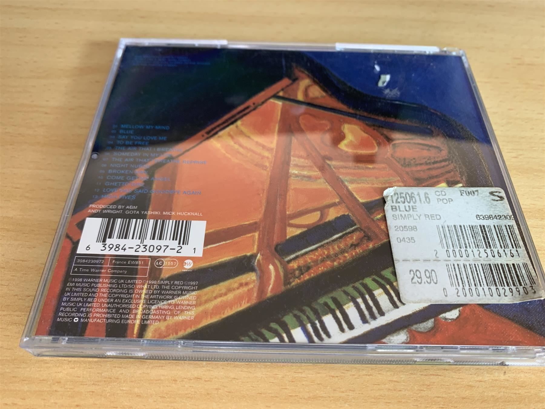 CD: Simply Red – Blue – Usato da Rikon im Tösstal venduto da Alpenmutz 1
