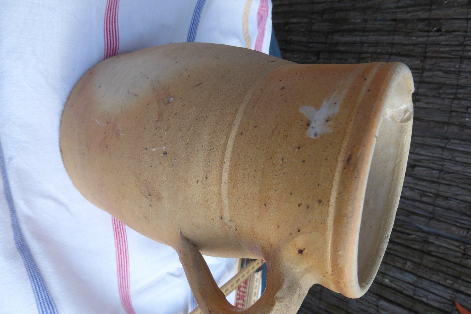 Karaffen: schöner Tonkrug  19cm Hoch – Gebraucht aus Sargans von Benziner 6