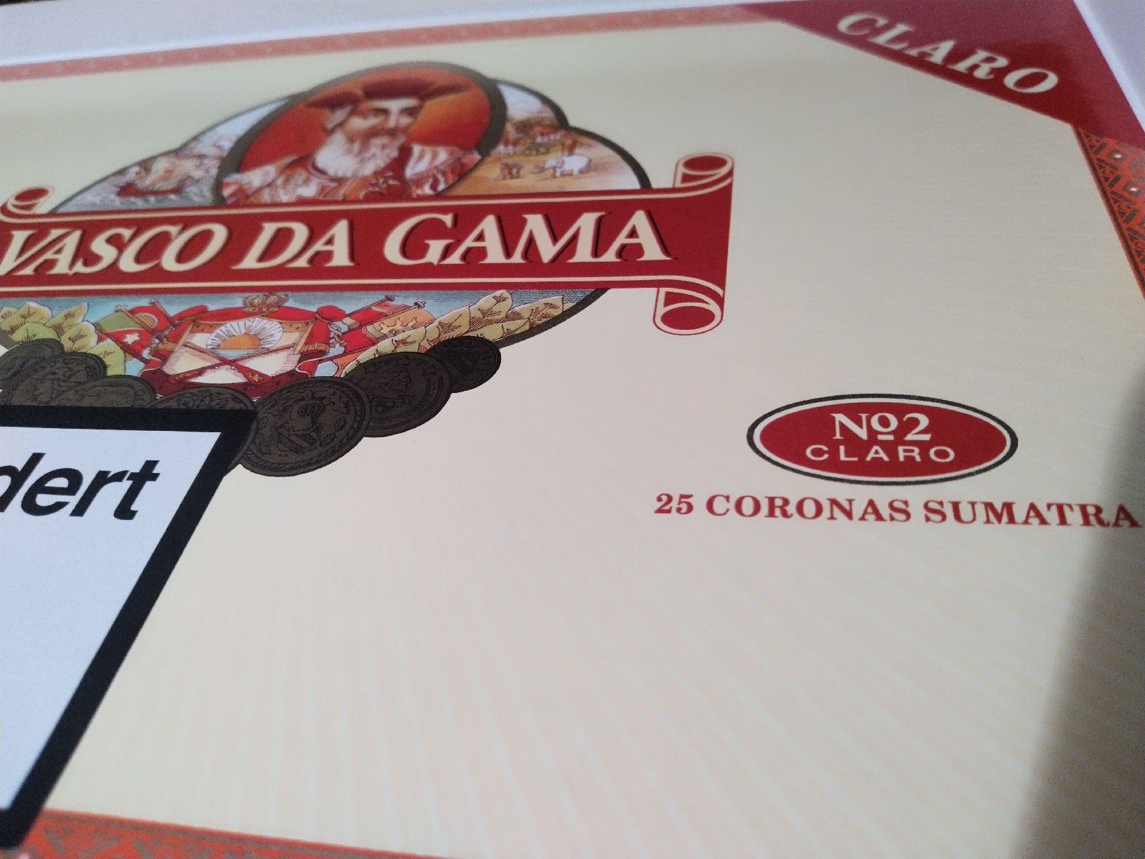 Sigari: 25 Vasco da Gama Sumatra Coronas Zigarren No2 Claro – Nuovo e nell'imballaggio originale da Weggis venduto da cherry2000 2
