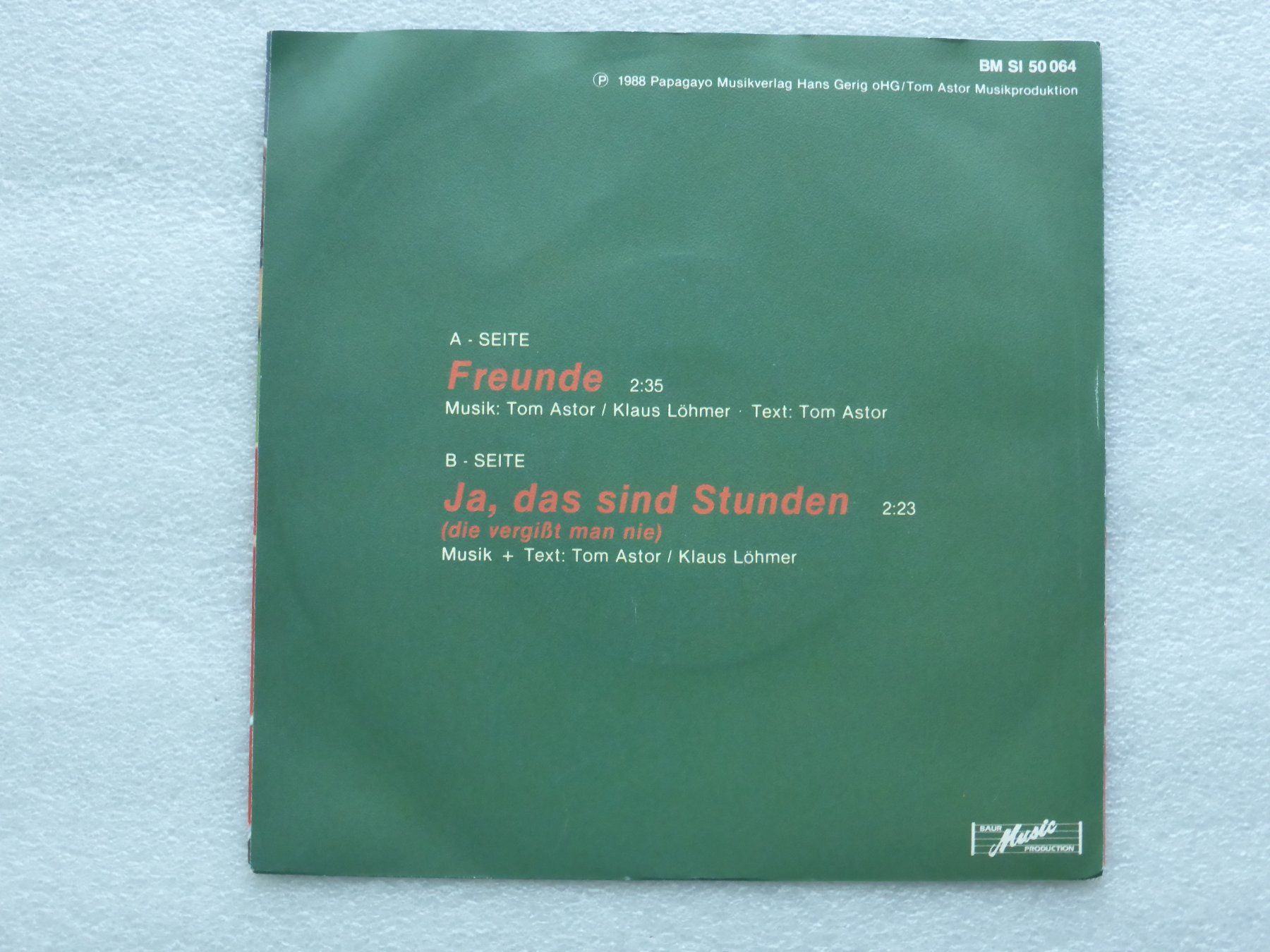Schallplatten: Vinyl Single   TOM ASTOR – Gebraucht aus Küssnacht am Rigi von Mondkinder 3