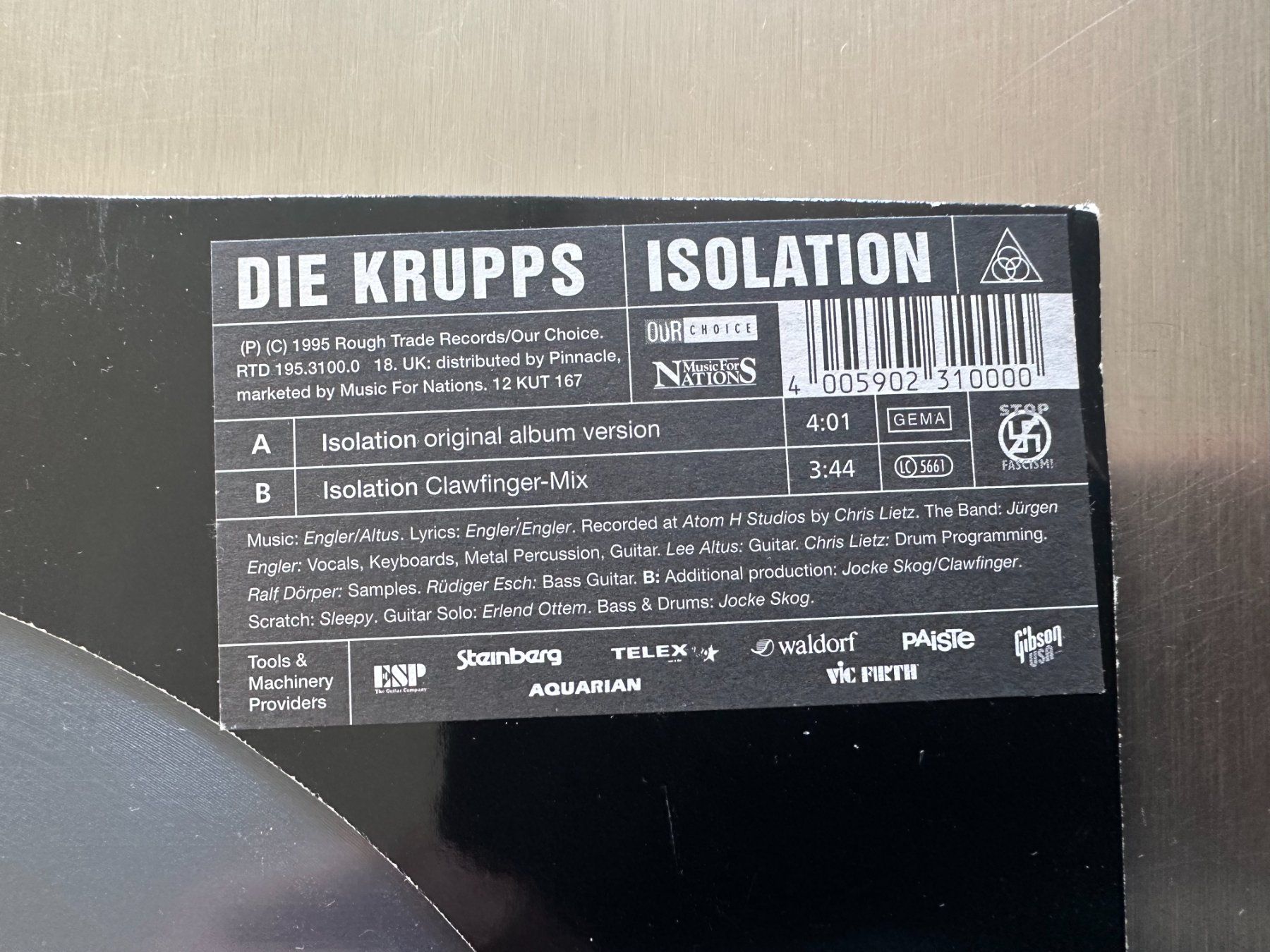 Dischi in vinile: DIE KRUPPS 12 ISOLATION - ELECTRO-INDUS !! – Usato da Sion venduto da jaipur1401 1