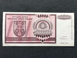 Knin 1993 - Republika Srpska Krajina - 50000000 Dinara