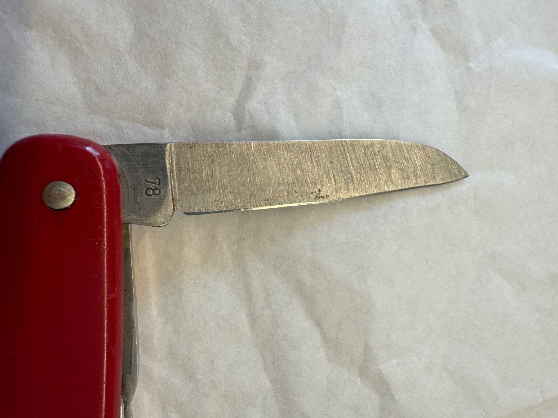 Wenger Coltelli tascabile: Altes Wenger Schweiz Sackmesser 1978 – Usato da Kestenholz venduto da Sackmesser67 2