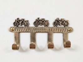 Porte-manteau mural original avec motif de vélos rétro