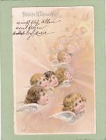 Kitsch Kinder Engel Weihnachten 1902