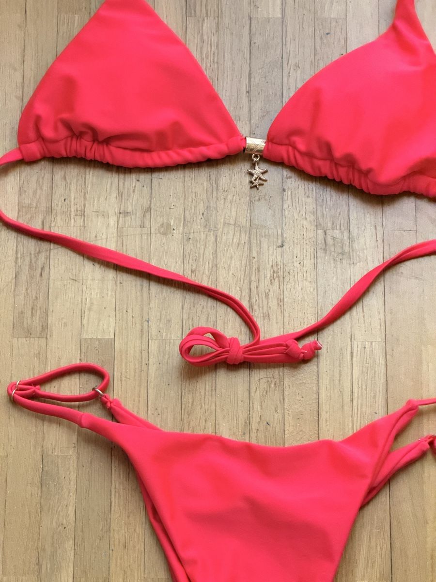 Costumi da bagno & Bikini: Maillot de bain rouge deux pièces – Nuovo e nell'imballaggio originale da Le Lignon venduto da Ana2831 1