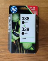 HP 338 Black Doppelpack Original Druckpatronen Neu & OVP