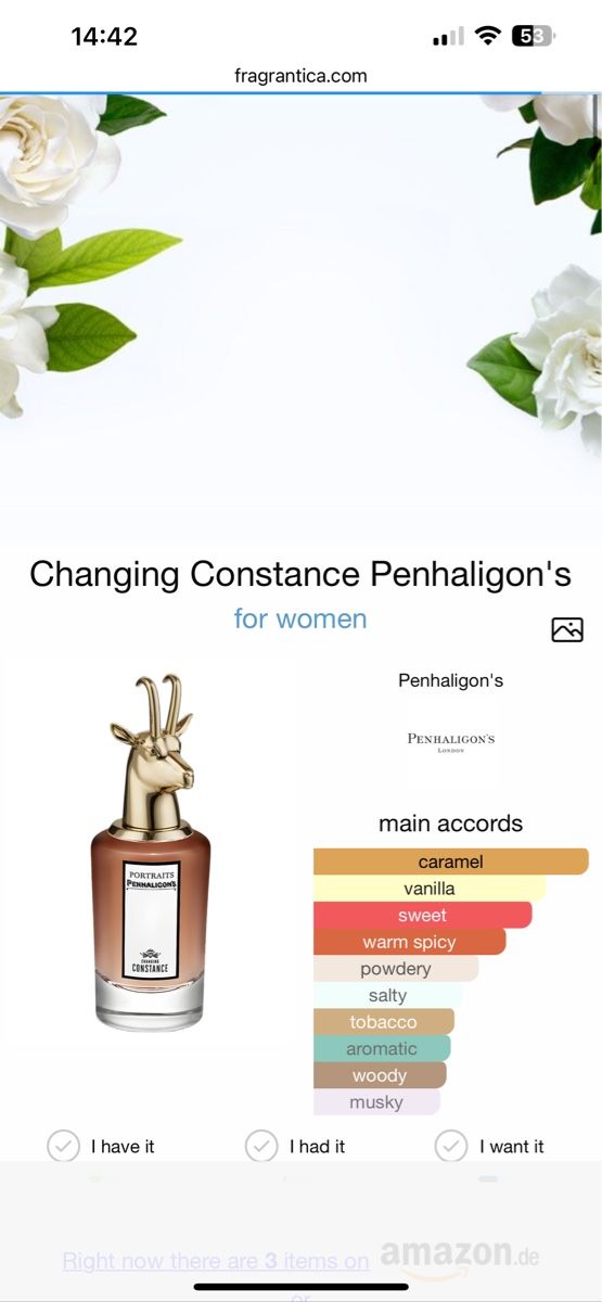 Penhaligon's Profumi & Eau de Toilette: Penhaligon's Changing Constance, 5 ml – Usato da Sursee venduto da nri_sbv9 1
