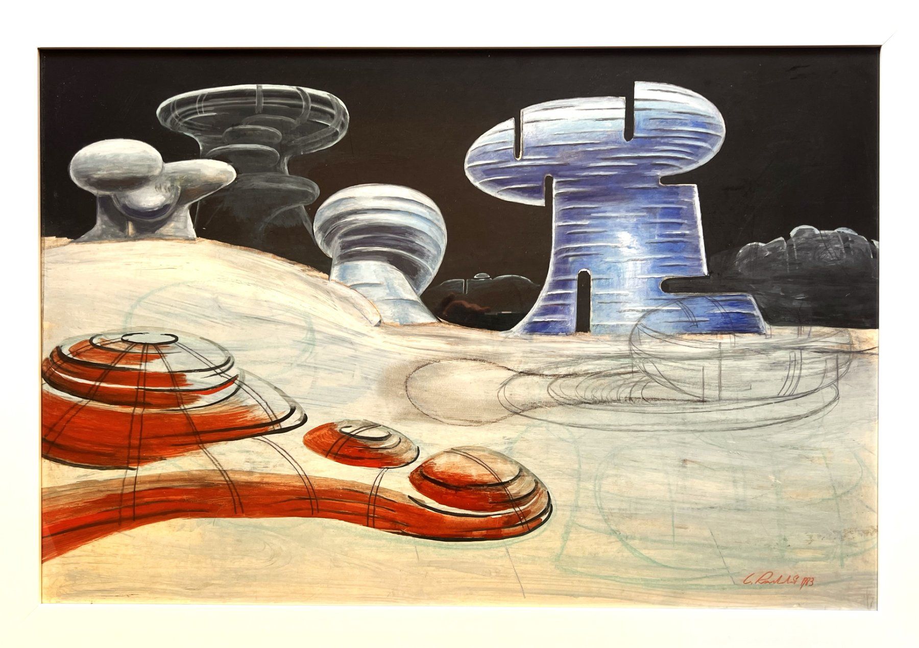 Dipinti: Carlo Rambaldi "Schöpfer von E.T" - Originalgemälde. 1983 – Usato da Ponte Tresa venduto da 11GalleriaAlterEgo11 2