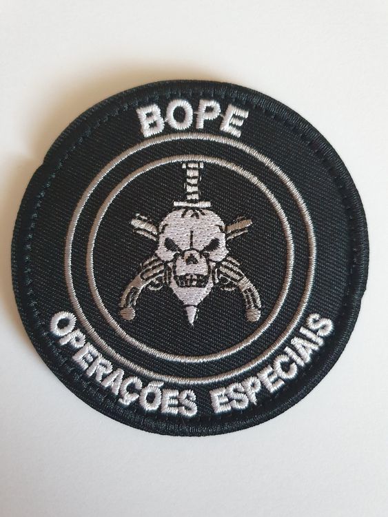 Patche Écusson BOPE Thermocollant Brésil Patch Forces Spéciales Intervention