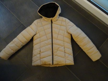 Winter Jacke, beige, warm, Kapuze, Top Zustand, Gr. 158 cm