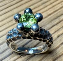Ring - Solitär mit Chrysoberyll - mit Zertifikat