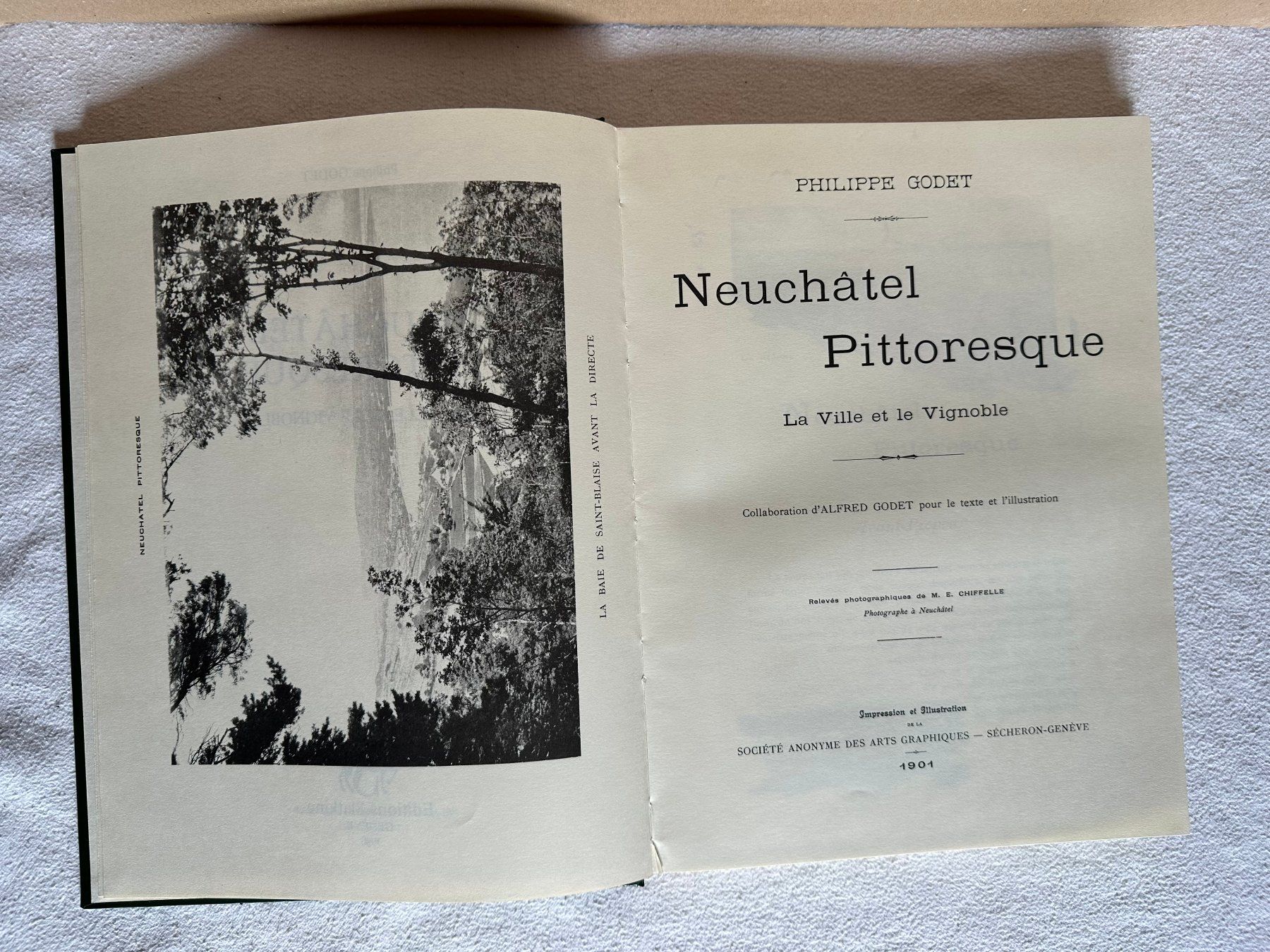 Libri: Livre "Neuchâtel pittoresque" de Philippe Godet – Usato da Ste-Croix venduto da BuffetSC 1