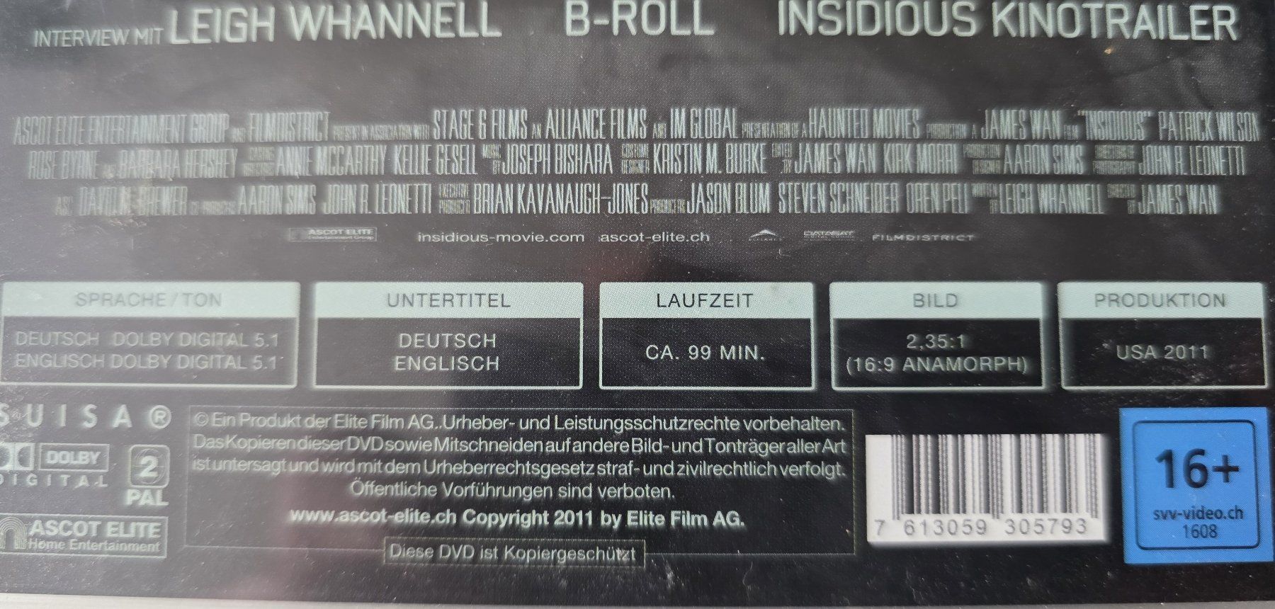 Tutti i DVDs: DVD Insidious – Usato da Oetwil am See venduto da fineli2 1