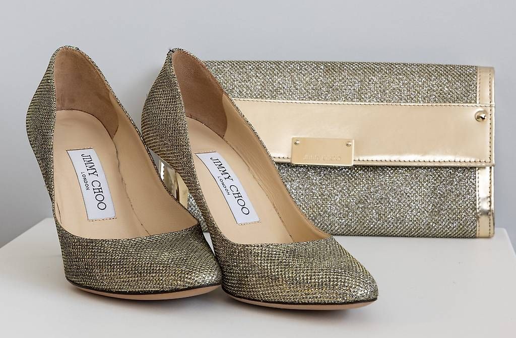 Jimmy Choo Borse da donna: Jimmy Choo Set - Pumps und Clutch – Nuovo (secondo la descrizione) da Zürich venduto da peerless_chic