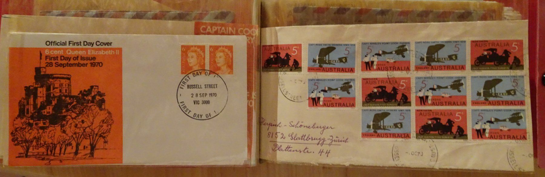 Tutti i francobolli: Briefmarken Australien Belege – Usato da Feldbrunnen venduto da MarcusSO 9