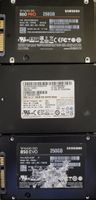 3×Samsung SSD Festplatten 256GB 250GB 2.5 Zoll Set