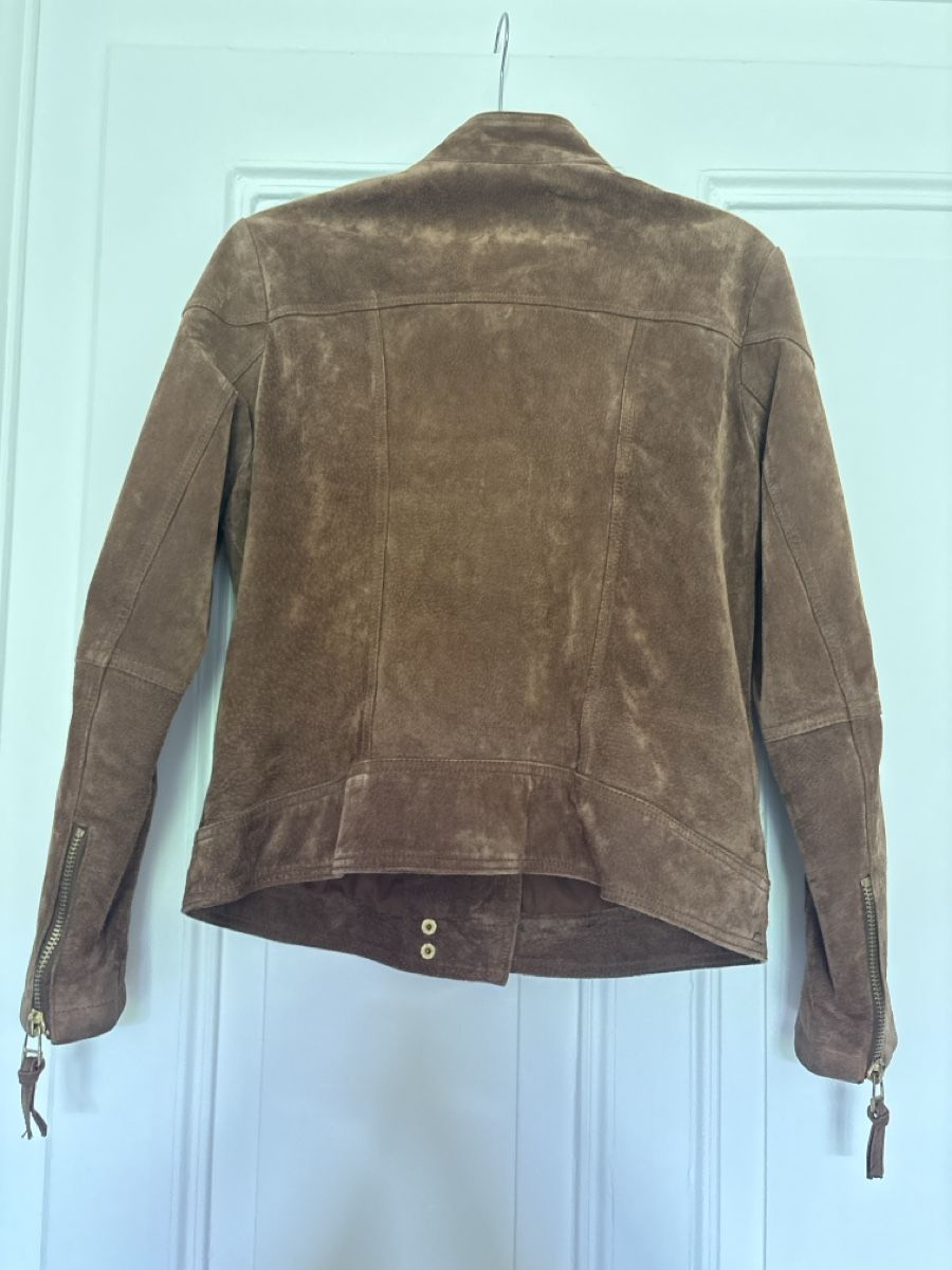 Mango Giacche: Braune Wildlederjacke von Mango - Grösse L – Usato da Bern venduto da curamics 1