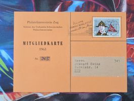 CL33 Document + Timbre Suisse 1963
