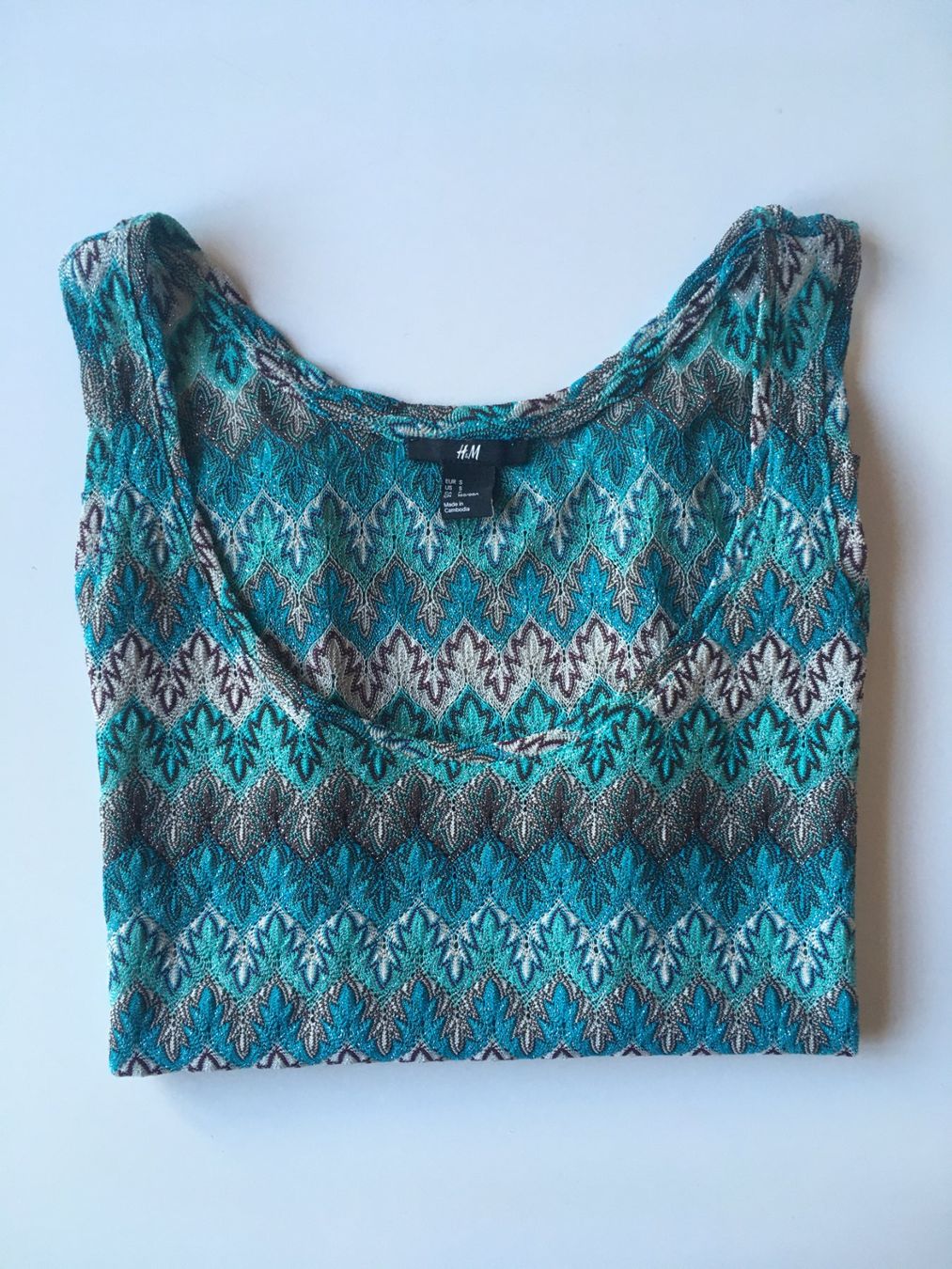 H&M T-shirt: Débardeur H&M turquoise - S – Usato da Troinex venduto da Irisglo 6