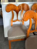 Satz von 6 Biedermeier Stühlen um 1830 "Schaufelstühle"