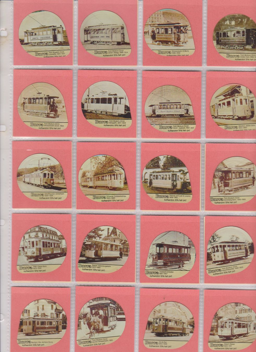 Kaffeerahmdeckel: lot opercules Tram - Strassenbahn - tramways ... – Gebraucht aus Bex von Canouille 7