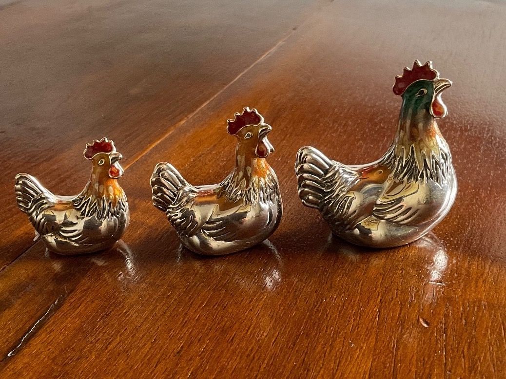 Sculture & Statue: Galline in argento – Nuovo (secondo la descrizione) da Bern venduto da zero02 1