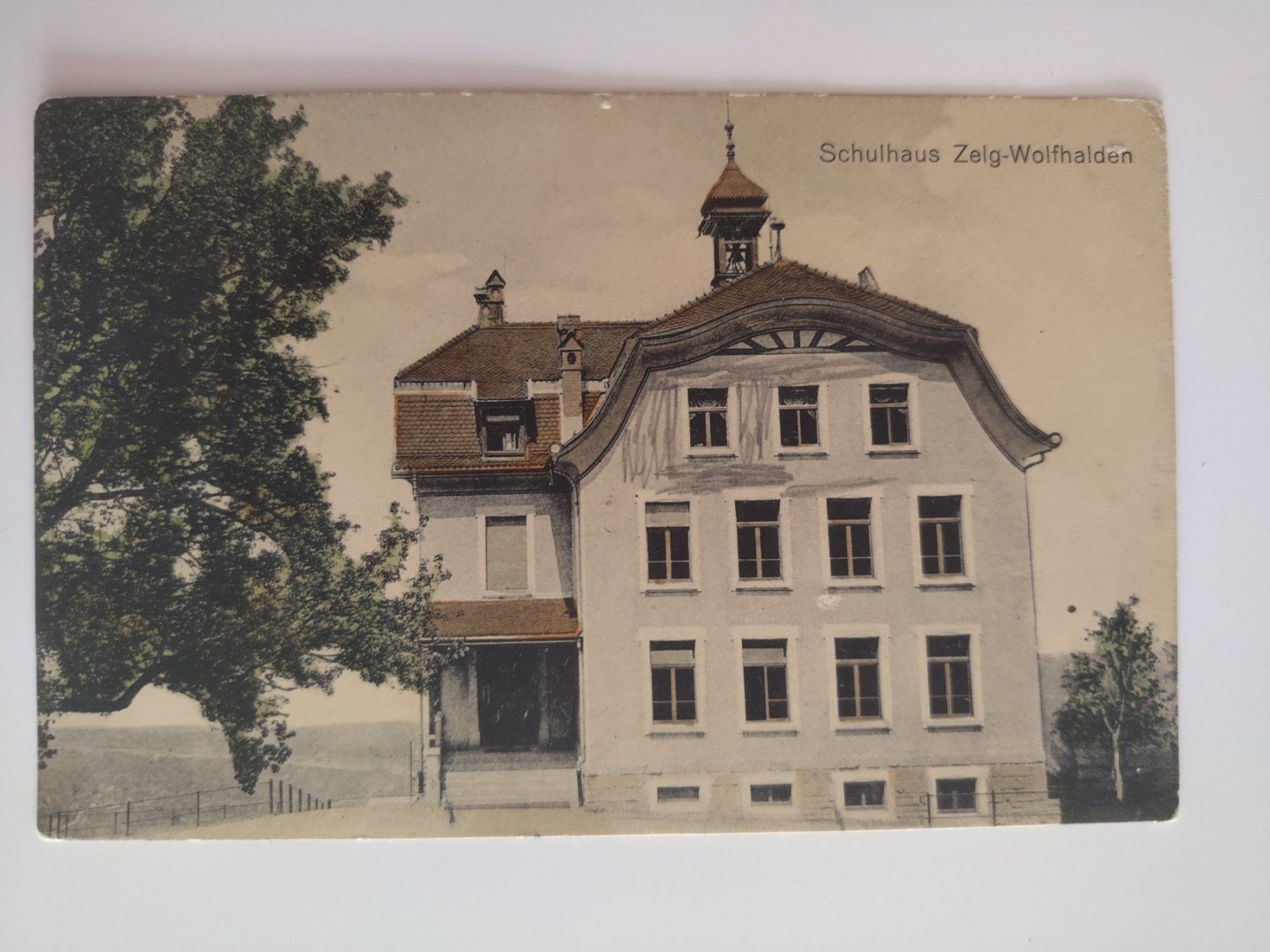 Cartoline postali: Schulhaus Zelg-Wolfhalden, ca. 1930 – Usato da Ohmstal venduto da Lebensfreude05