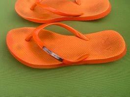 SUMMERTIME - stylische ARMANI Flip-Flops, orange, 38
