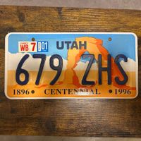 🇺🇸 U.S. Autoschild - Utah 679 ZHS - ORIGINAL