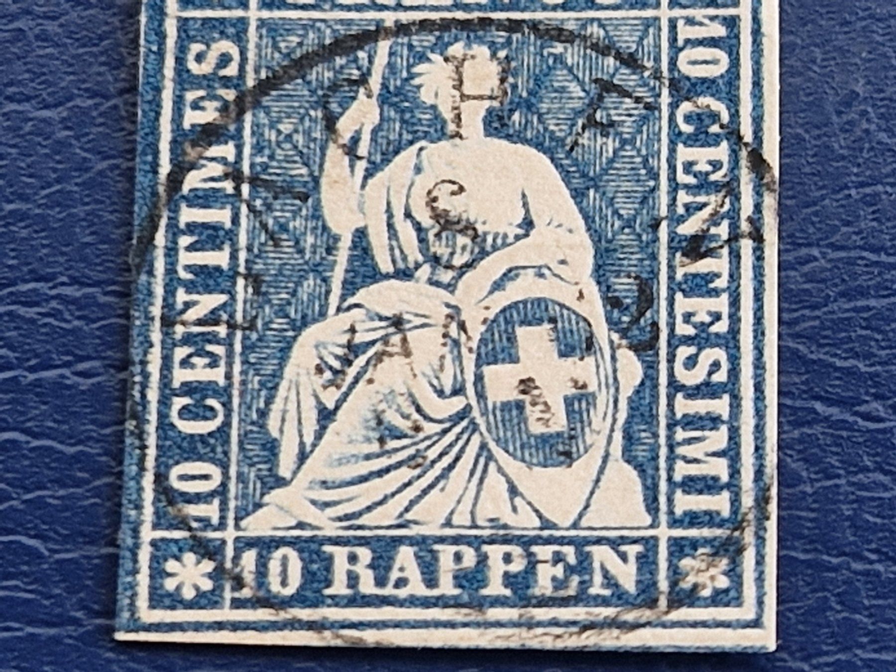 Tutti i francobolli: Strubel 23G, LACHEN, ab 1.- – Usato da Burgdorf venduto da Glossy01 2