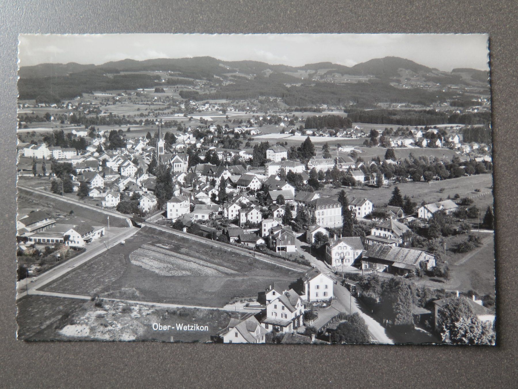 Cartoline postali: OBER-WETZIKON - FLUGAUFNAHME – Usato da Wittenbach venduto da lipasal