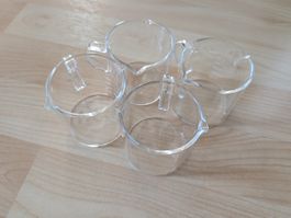 4er Set Messbecher aus Glas, neuwertig, 75ml,Top!