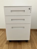 Rollcontainer weiss 3 Schubladen abschliessbar