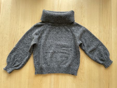 Pull à col roulé Shein gris chiné, taille S