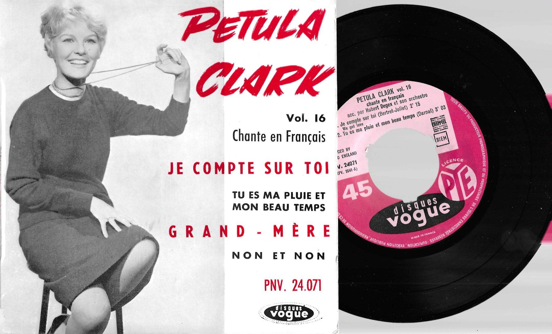 Dischi in vinile: Petula Clark EP - Je compte sur toi – Usato da Savagnier venduto da Ne2065