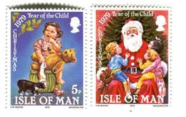 Briefmarken Weihnachtsmann. Isle of Man.