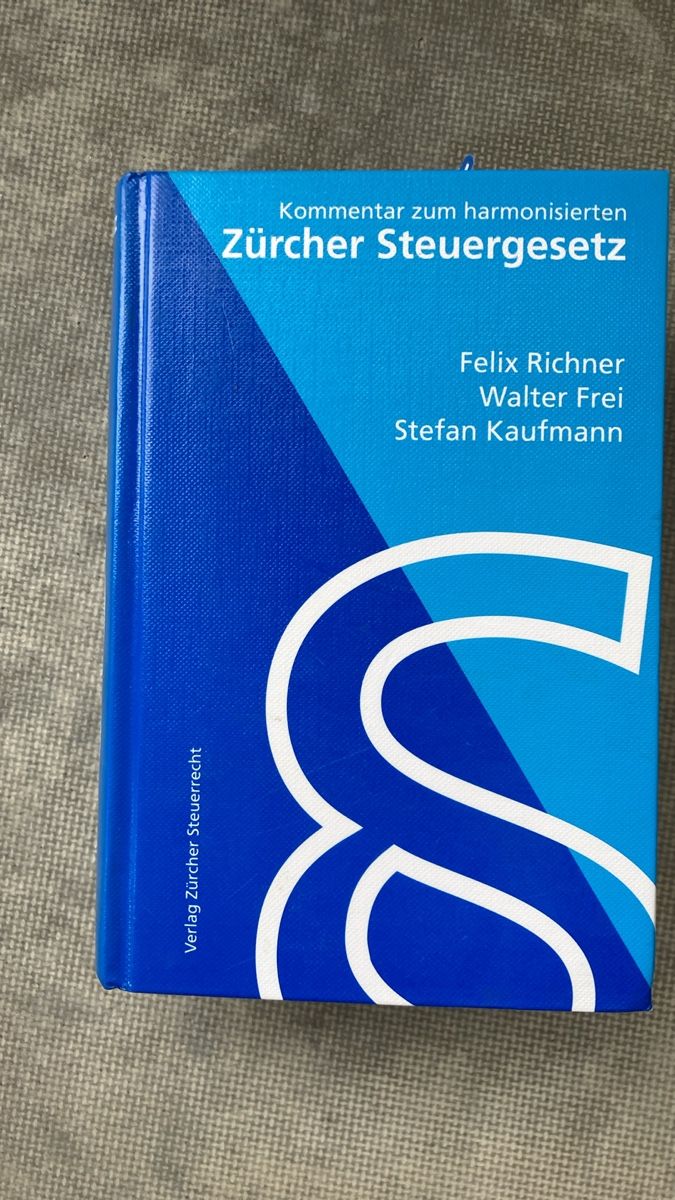 Bücher: Zürcher Steuergesetz Kommentar – Gebraucht aus Dübendorf von rappoport