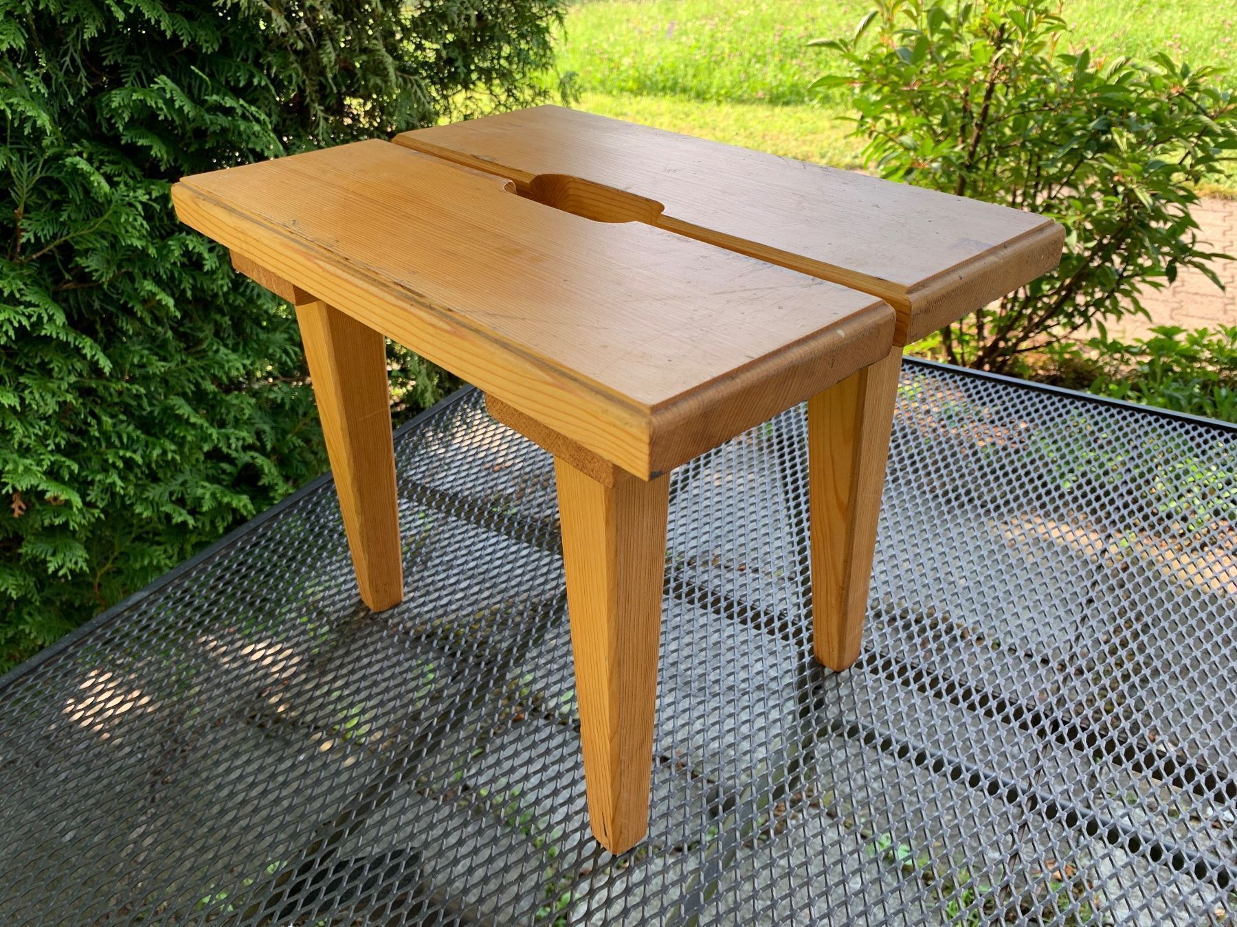 Hocker: wunderschöner Schemel aus Massivholz – Gebraucht aus Feldbach von Olive1 6