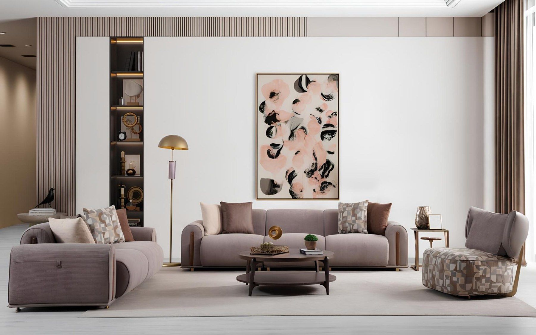 Sofas: Graue Wohnzimmer Sitzgarnitur Moderner Viersitzer Edler – Neu und originalverpackt aus Zug von jvmoebel-schweiz 8