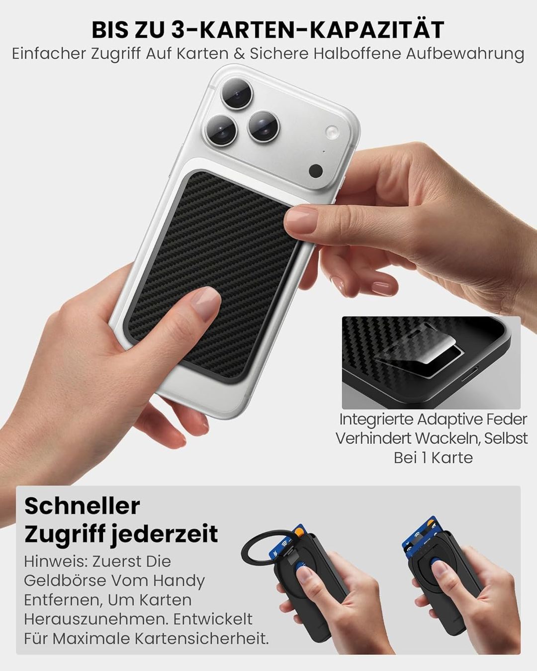 Portafogli: Nillkin MagSafe Wallet Kartenhalter Ständer RFID – Nuovo e nell'imballaggio originale da Suhr venduto da SchnapperCH 3