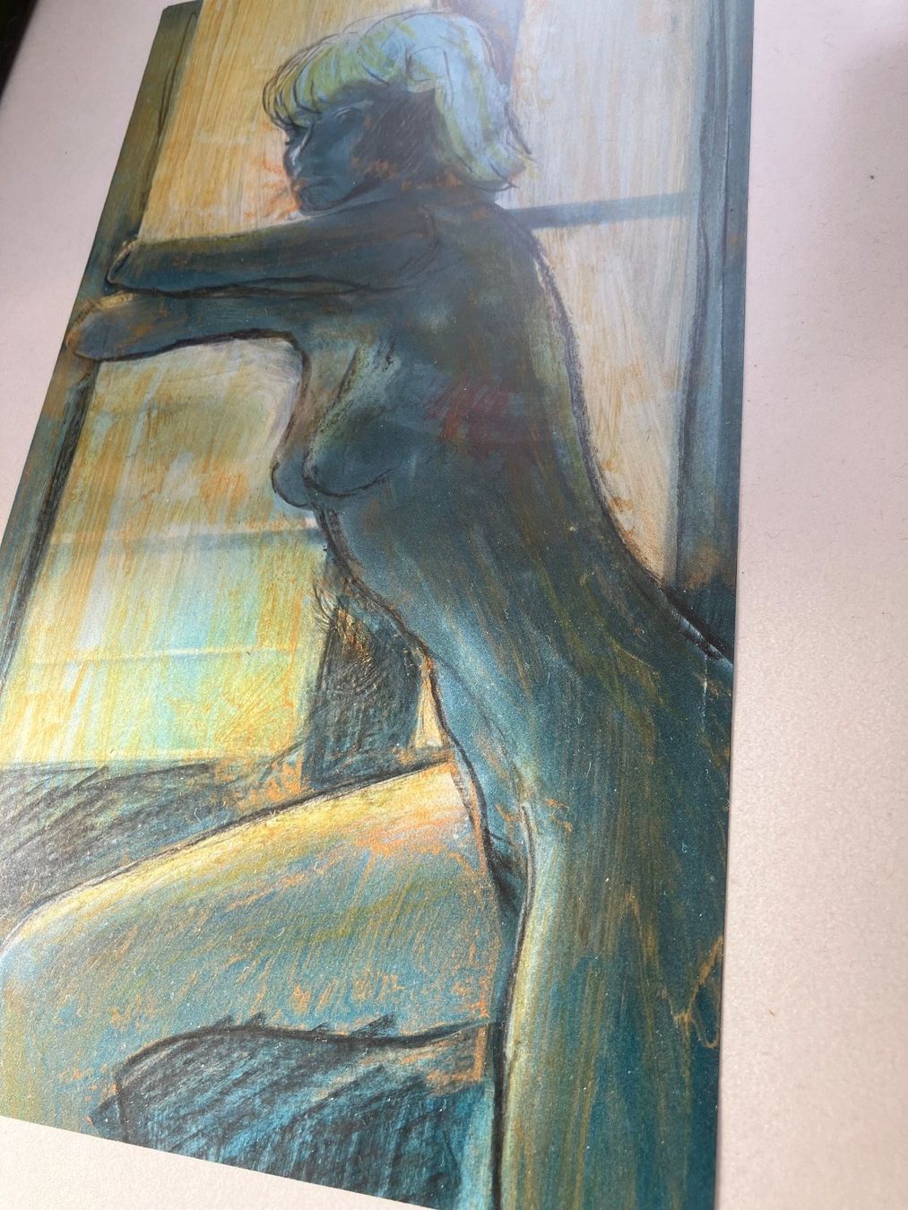 Gemälde: Kleines Akt Gemälde einer Frau Gouache Technik – Gebraucht aus Flums von Limatools 2