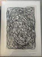 Abstraktes Fadenkunstwerk Schenker 89 85,5 × 52,5 cm