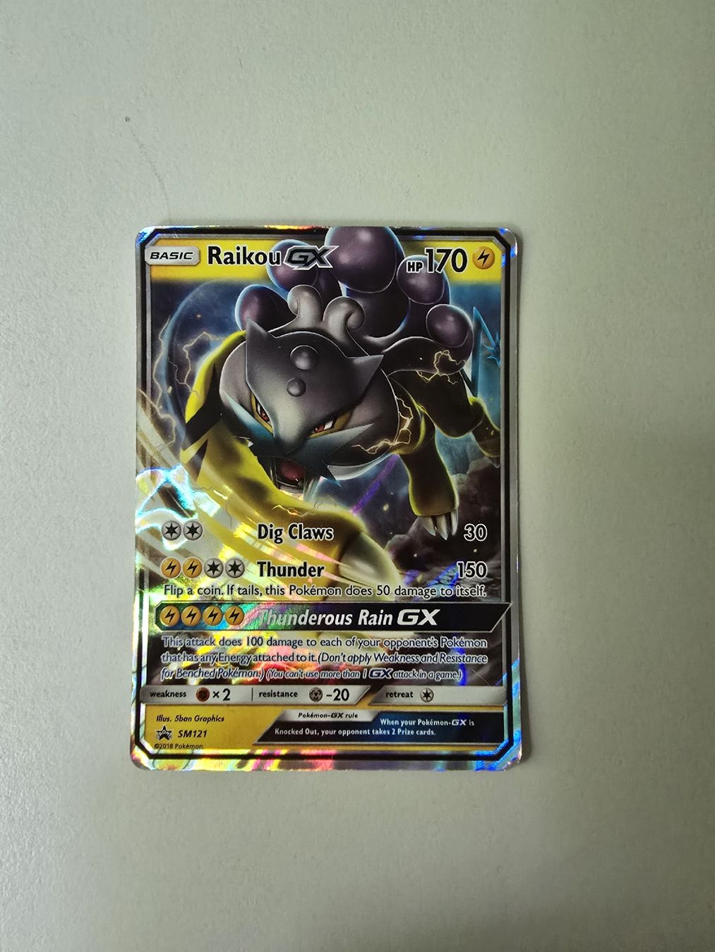 Pokémon Sammelbilder & Trading cards: Raikou GX – SM121 – Gebraucht aus Kilchberg ZH von Gugga01