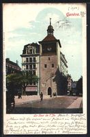 AK Genève, La Tour de l'Ile, 1909