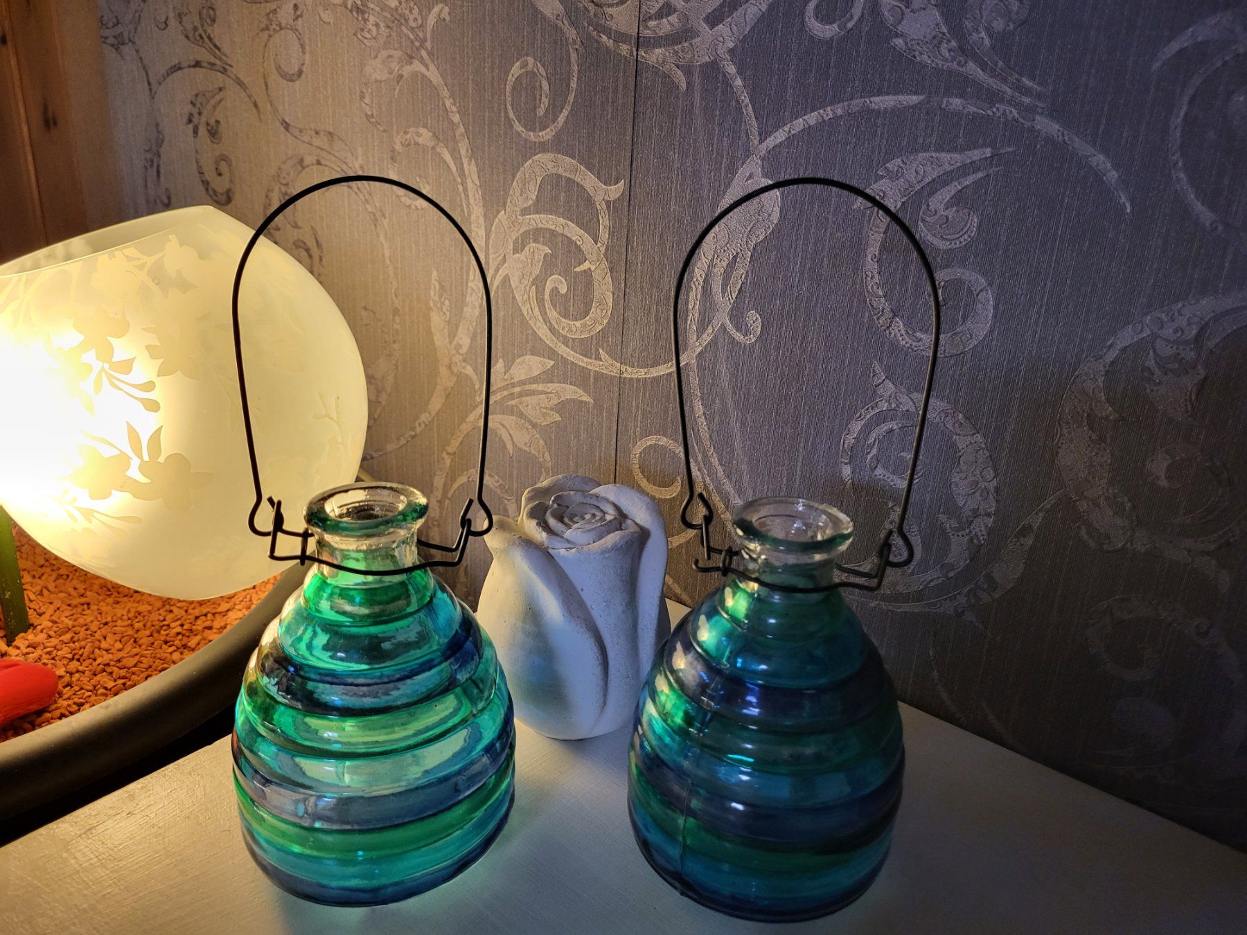 Tutte le decorazioni: 2 bunte Boho - Chic Gläser – Usato da Schafhausen im Emmental venduto da Herzrose 3