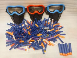 3 NERF-Masken plus Munition + (Armbrust 100 % NEU)