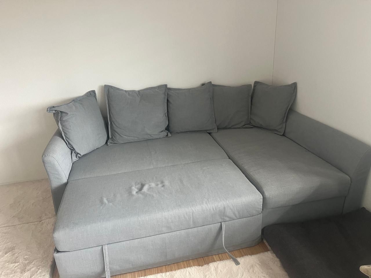 Ikea Divani: Eckbettsofa dunkelgrau+gratis beige Bezug – Usato da Küsnacht ZH venduto da technopolis13 2